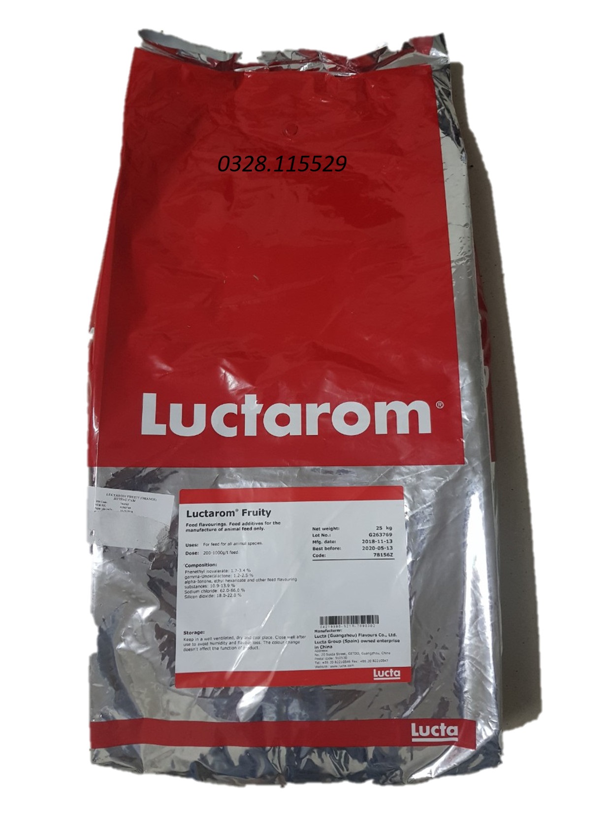 Hương cam, hương dâu, hương cá, hương tỏi, hương trái cây, hương lucta